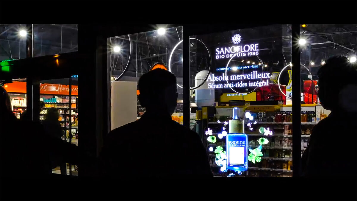 MUXWAVE LED Film Screen is the preferred choice for brand store glass window advertising 1 10 2 1200x675 1
