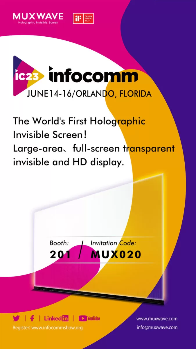 MUXWAVE Holographic Invisible Screen × InfoComm USA 2023, Starting a New Journey of LED Commercial Display 1 USA LED3 1 675x1200 1